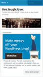 Mobile Screenshot of livelaughlove1110.wordpress.com
