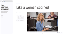 Desktop Screenshot of criticalescapist.wordpress.com