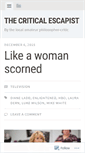 Mobile Screenshot of criticalescapist.wordpress.com
