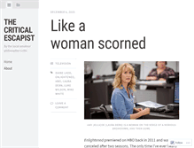 Tablet Screenshot of criticalescapist.wordpress.com