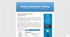 Desktop Screenshot of bradleyshoebottom.wordpress.com