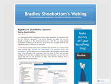 Tablet Screenshot of bradleyshoebottom.wordpress.com