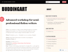 Tablet Screenshot of buddingart.wordpress.com
