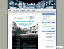 Tablet Screenshot of coloniaenelriccione.wordpress.com