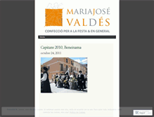 Tablet Screenshot of mariajosevaldes.wordpress.com