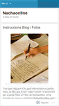 Mobile Screenshot of nachaonline.wordpress.com