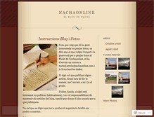 Tablet Screenshot of nachaonline.wordpress.com