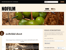 Tablet Screenshot of nofilm.wordpress.com