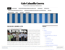 Tablet Screenshot of galocabanilla.wordpress.com