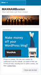 Mobile Screenshot of mannamboston.wordpress.com