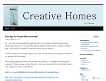 Tablet Screenshot of creativehomes.wordpress.com