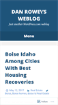 Mobile Screenshot of danrowe.wordpress.com