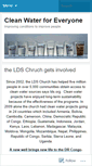 Mobile Screenshot of cleanwaterforeveryone.wordpress.com