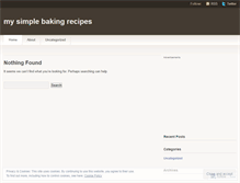 Tablet Screenshot of mysimplebakingrecipes.wordpress.com