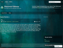 Tablet Screenshot of discoverodessa.wordpress.com