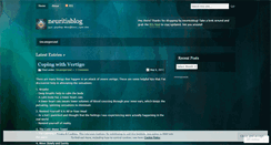 Desktop Screenshot of neuritisblog.wordpress.com