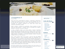 Tablet Screenshot of gastronomando.wordpress.com