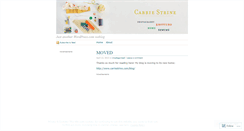 Desktop Screenshot of carriestrine.wordpress.com