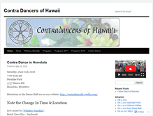 Tablet Screenshot of contradancehi.wordpress.com