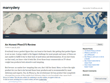 Tablet Screenshot of marvydery.wordpress.com