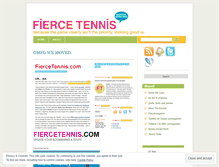 Tablet Screenshot of fiercetennis.wordpress.com