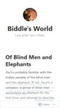 Mobile Screenshot of biddlesworld.wordpress.com