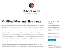 Tablet Screenshot of biddlesworld.wordpress.com