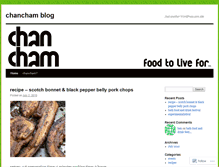 Tablet Screenshot of chancham.wordpress.com