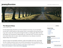 Tablet Screenshot of jeremythurston.wordpress.com
