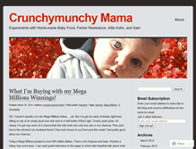 Tablet Screenshot of crunchymunchymama.wordpress.com