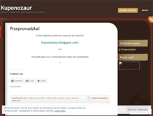Tablet Screenshot of kuponozaur.wordpress.com