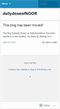 Mobile Screenshot of dailydoseofnoor.wordpress.com