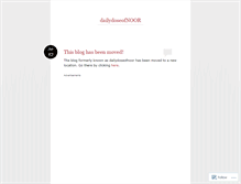 Tablet Screenshot of dailydoseofnoor.wordpress.com
