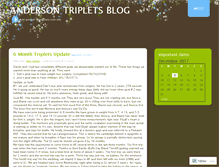 Tablet Screenshot of andersontriplets.wordpress.com