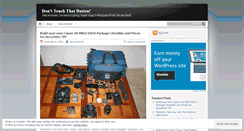 Desktop Screenshot of donttouchthatbutton.wordpress.com