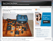 Tablet Screenshot of donttouchthatbutton.wordpress.com