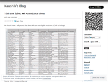 Tablet Screenshot of kaushiksblog.wordpress.com