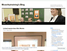 Tablet Screenshot of mcsorleytraining.wordpress.com