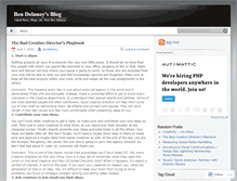 Tablet Screenshot of bendelanoy.wordpress.com