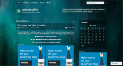 Desktop Screenshot of cokertextiles.wordpress.com