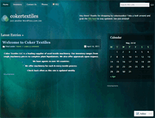 Tablet Screenshot of cokertextiles.wordpress.com