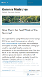 Mobile Screenshot of koronisministries.wordpress.com
