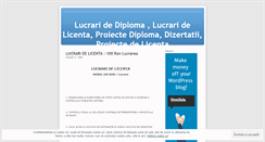 Desktop Screenshot of lucrarilicentasidiploma.wordpress.com