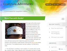 Tablet Screenshot of craftylouadventures.wordpress.com
