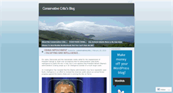 Desktop Screenshot of conservativecritic.wordpress.com