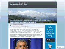 Tablet Screenshot of conservativecritic.wordpress.com
