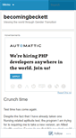 Mobile Screenshot of becomingbeckett.wordpress.com