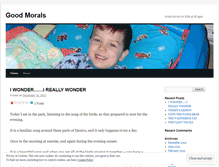 Tablet Screenshot of goodmorals.wordpress.com