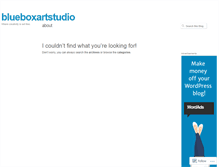 Tablet Screenshot of blueboxartstudio.wordpress.com