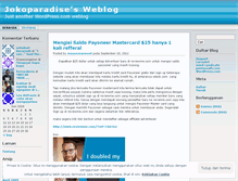 Tablet Screenshot of jokoparadise.wordpress.com